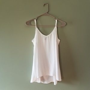 White House Black Market white tank